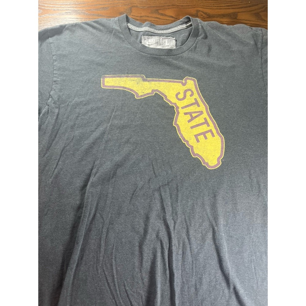 Nike Sportswear Florida State Seminoles Mens Gray Crew Neck Shirt Size Large
